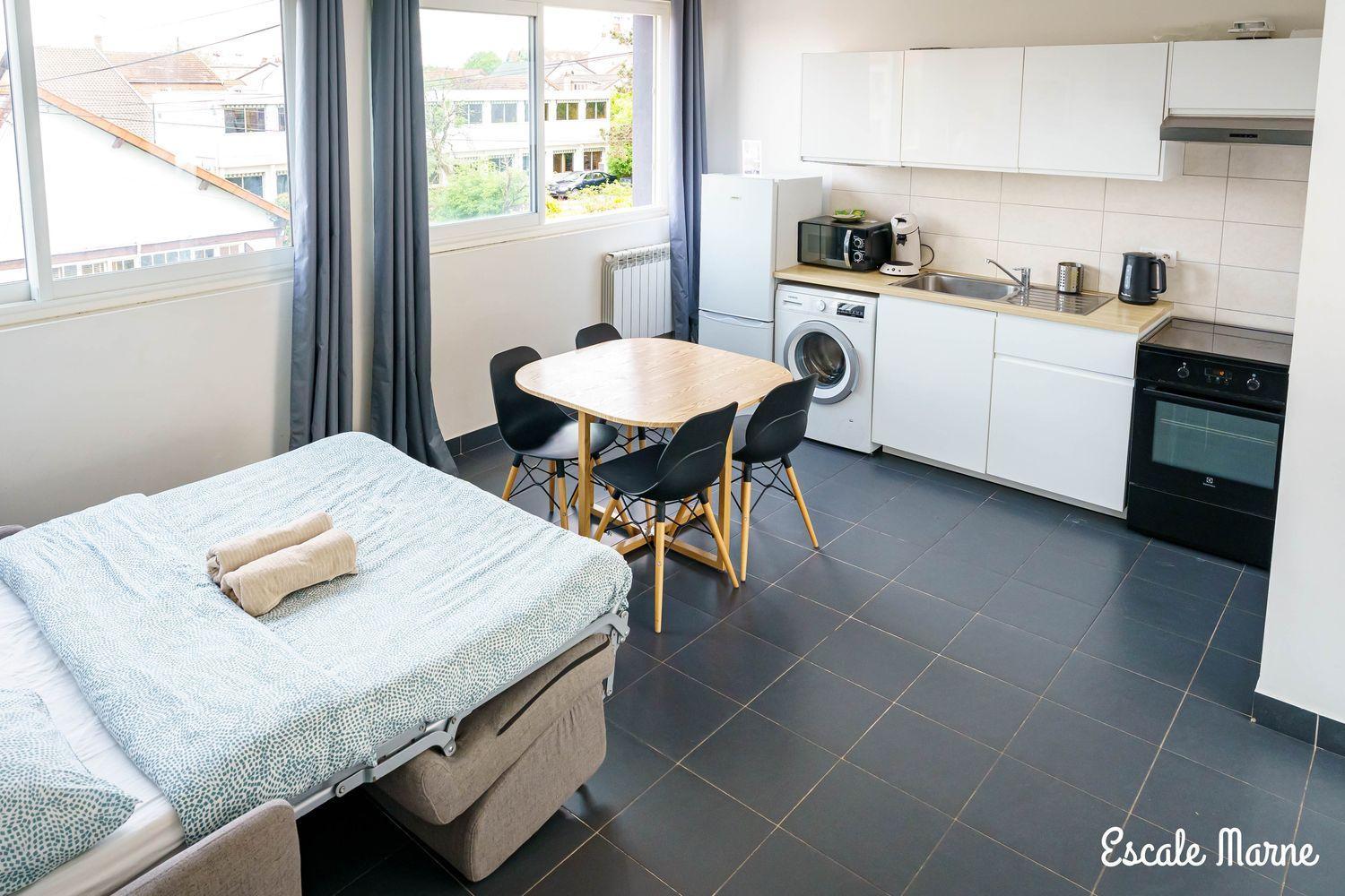 Escale-Marne Fr - 102 - Free Parking - Free Luggage Storage - All Equipped - Linen Included - Washing Machine - 10Mn Walk Metro 8 - Rer A - Panoramic View - From 1 To 4 Guests Maisons-Alfort Ngoại thất bức ảnh